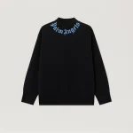 Neck Logo Black Sweatshirt