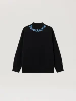 Neck Logo Black Sweatshirt
