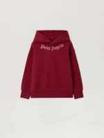 Neck Logo Brick Red Hoodie
