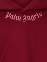 Neck Logo Brick Red Hoodie-2