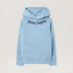 Neck Logo Light Blue Hoodie
