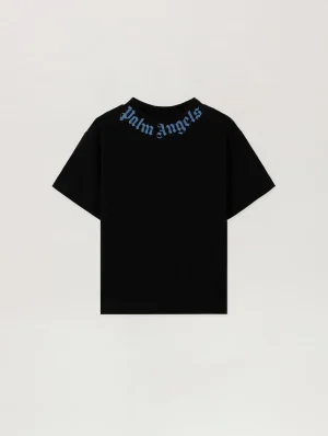Neck Logo Regular Black T-Shirt