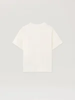 Neck Logo Regular Off White T-Shirt-1