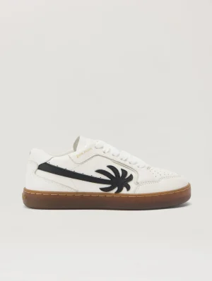 New Palm 1 White Black Logo Sneaker