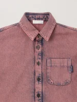 Overdye Denim Crop Shirt-2