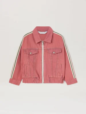 Overlogo Rose Pink Track Chambray Jacket