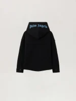 Oversized Logo Black Hoodie-1