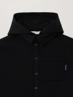 Oversized Logo Black Hoodie-2