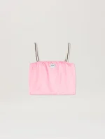 PA Track Satin Rose Pink Top