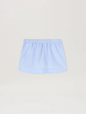Pa Over Rhinestone Mini Dusty Blue Skirt-1