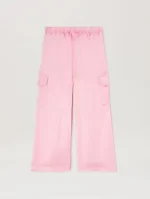 Pa Track Satin Rose Pink Sand Cargo Pant