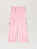 Pa Track Satin Rose Pink Sand Cargo Pant