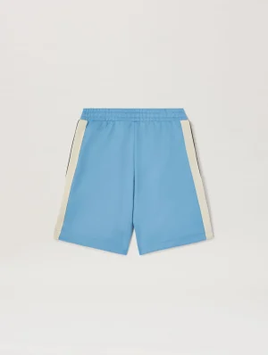Palm Angels Track Dusty Blue Short-1