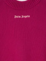 Palms Crop Fuchsia Sweater-2