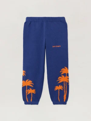Palms Knit Cobalt Blue Pant