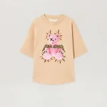 Punk Bear Beige T-Shirt