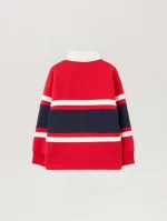 Rugby Polo Red Sweatshirt-1