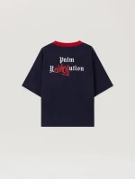 Skate Graphic Crewneck Navy Blue T-Shirt-1