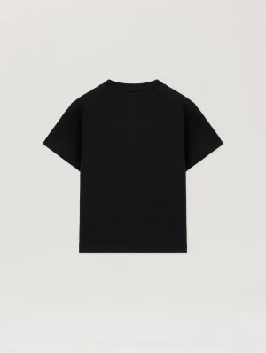 Spray Bear Graphic Black T-Shirt-1