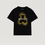 Spray Bear Graphic Black T-Shirt