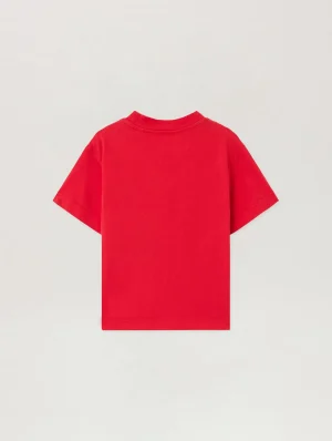 Spray Bear Graphic Red T-Shirt-1