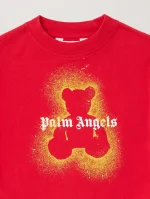 Spray Bear Graphic Red T-Shirt-2