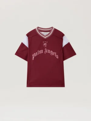 Team Palm Soccer Crop Brick Red T-Shirt