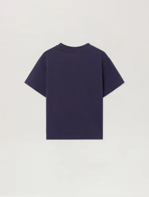 Tic Tac Toe Navy Blue T-Shirt-1