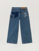 Wide Leg Light Blue Denim Pant-1