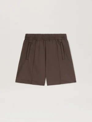 back-curved-logo-brown-track-shorts