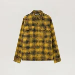 curved-logo-army-green-check-shirt