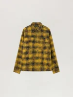 curved-logo-army-green-check-shirt