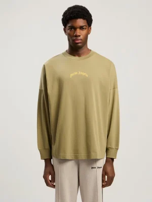 curved-logo-army-green-long-sleeve-t-shirt-1