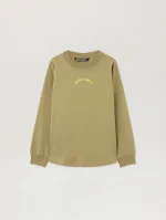 curved-logo-army-green-long-sleeve-t-shirt