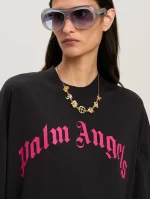 curved-logo-black-fuchsia-maxi-tee-dress-5