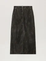 curved-logo-coated-long-skirt
