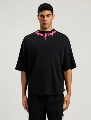 curved-logo-fuchsia-t-shirt-1