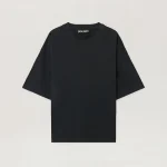 curved-logo-loose-collar-vintage-black-t-shirt
