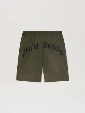 curved-logo-military-green-swimshorts