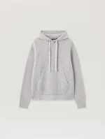 curved-logo-rib-knit-hoodie