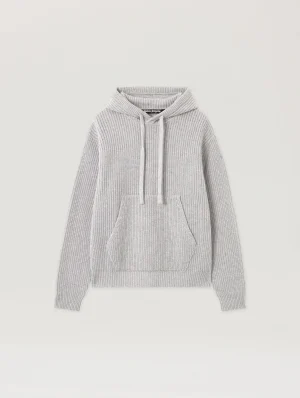 curved-logo-rib-knit-hoodie