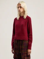 curved-logo-ribbed-burgundy-sweater-3