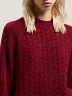 curved-logo-ribbed-burgundy-sweater-5