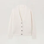 curved-logo-ribbed-cardigan