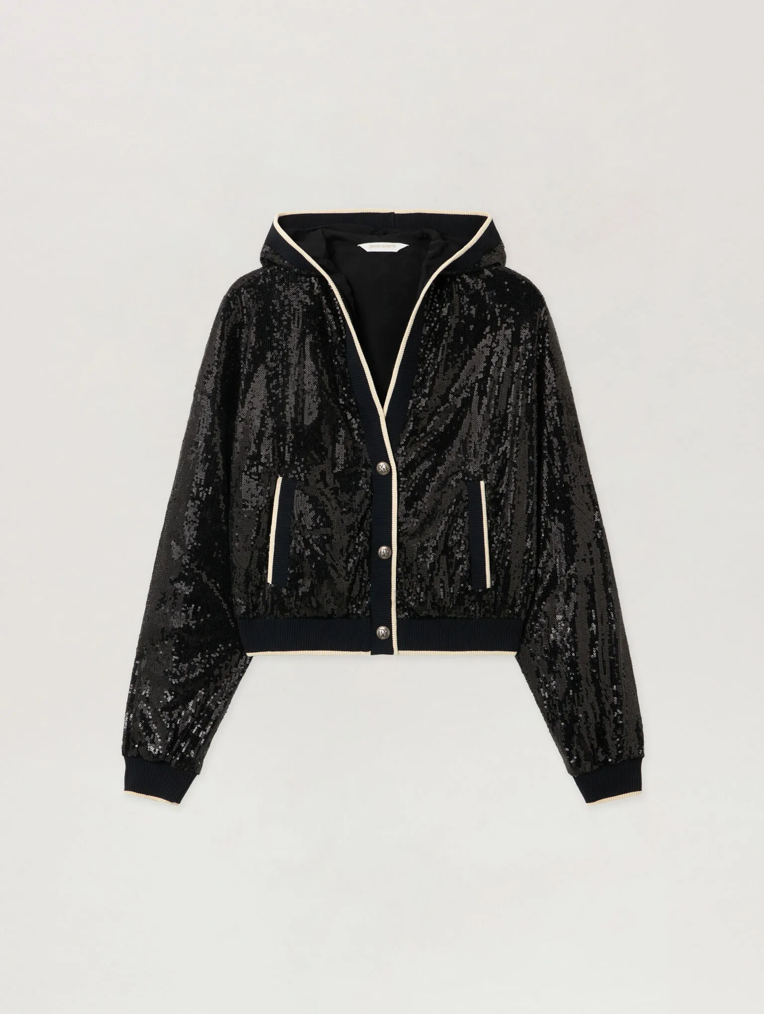 curved-logo-sequin-crop-jacket curved-logo-sequin-crop-jacket