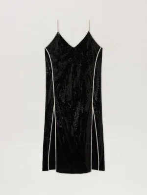 curved-logo-sequin-slip-dress
