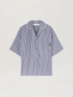 curved-logo-striped-navy-blue-shirt