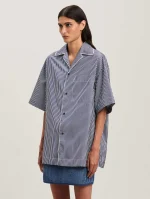 curved-logo-striped-navy-blue-shirt-3