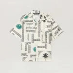 dollar-print-short-sleeve-shirt