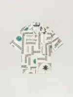 dollar-print-short-sleeve-shirt